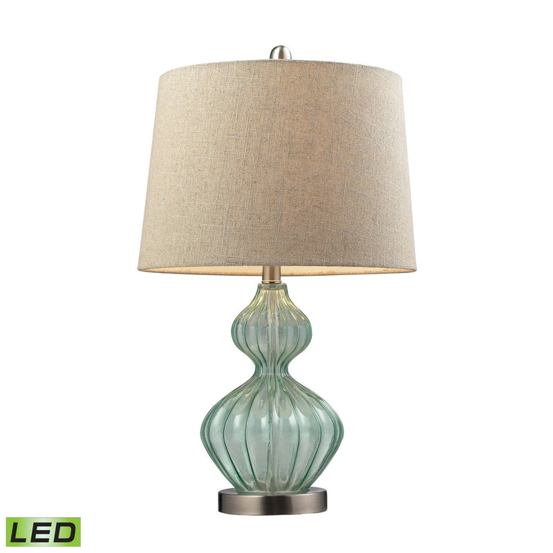 ELK Home D141-LED LED Table Lamp, Light Green Finish-LightingWellCo