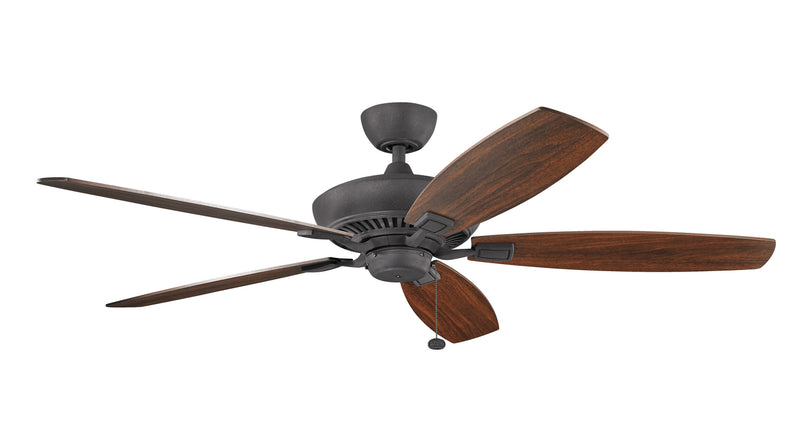 Kichler 300188DBK 60``Ceiling Fan, Distressed Black Finish - LightingWellCo