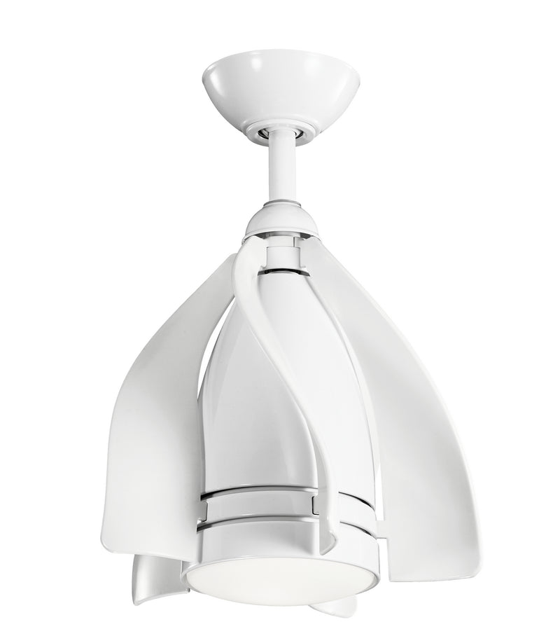 Kichler 300230WH 15``Ceiling Fan, White Finish - LightingWellCo