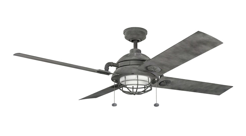 Kichler 310136WZC 65``Ceiling Fan, Weathered Zinc Finish - LightingWellCo