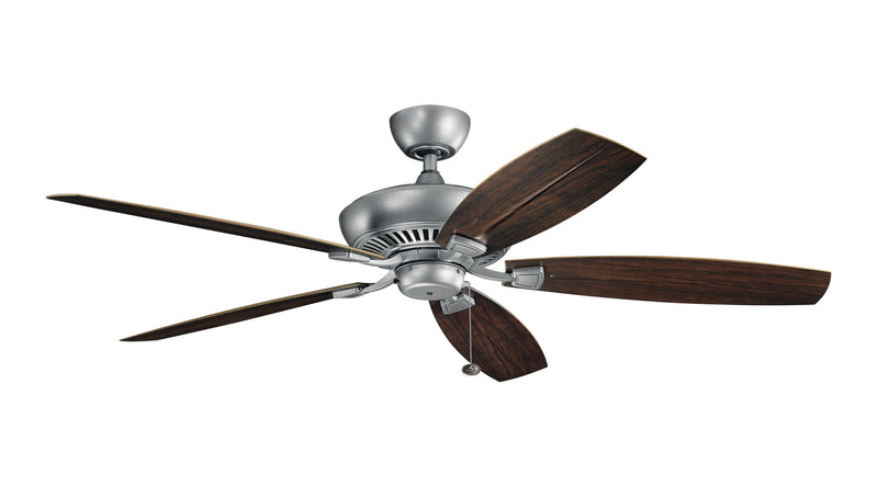 Kichler 310193WSP 60``Ceiling Fan, Weathered Steel Powder Coat Finish - LightingWellCo