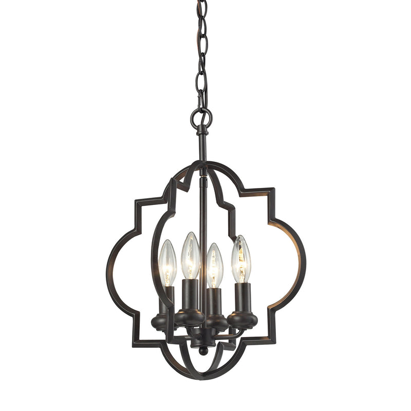 ELK Home 31812/4 Four Light Chandelier, Oil Rubbed Bronze Finish - At LightingWellCo