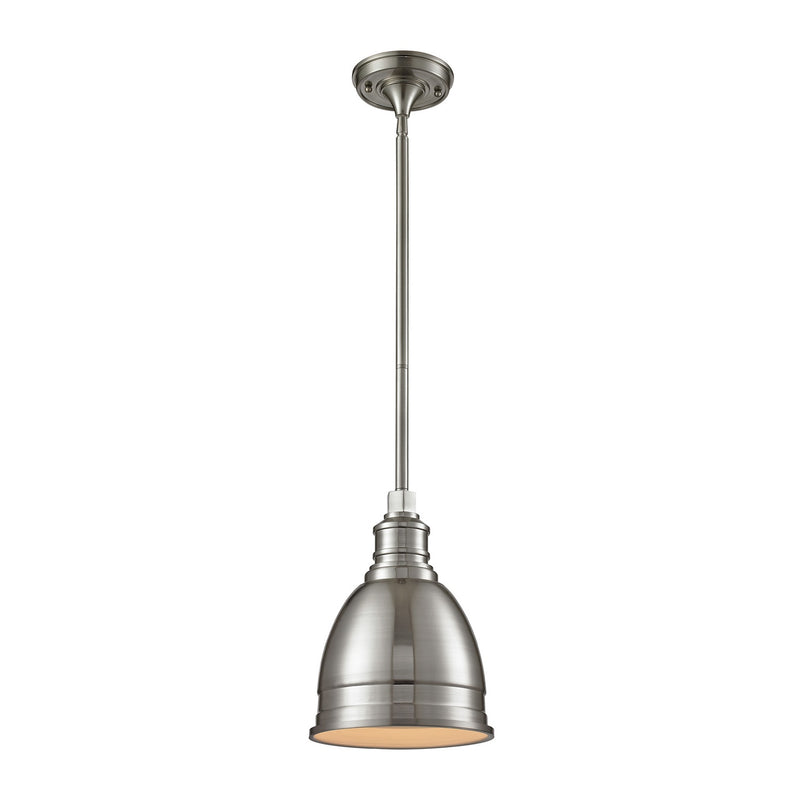 ELK Home 66850/1 One Light Mini Pendant, Brushed Nickel Finish - At LightingWellCo