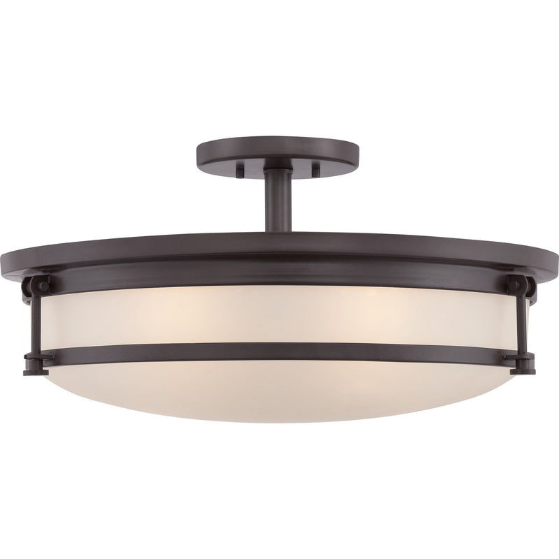 Quoizel SLR1720WT Five Light Semi Flush Mount, Western Bronze Finish - LightingWellCo