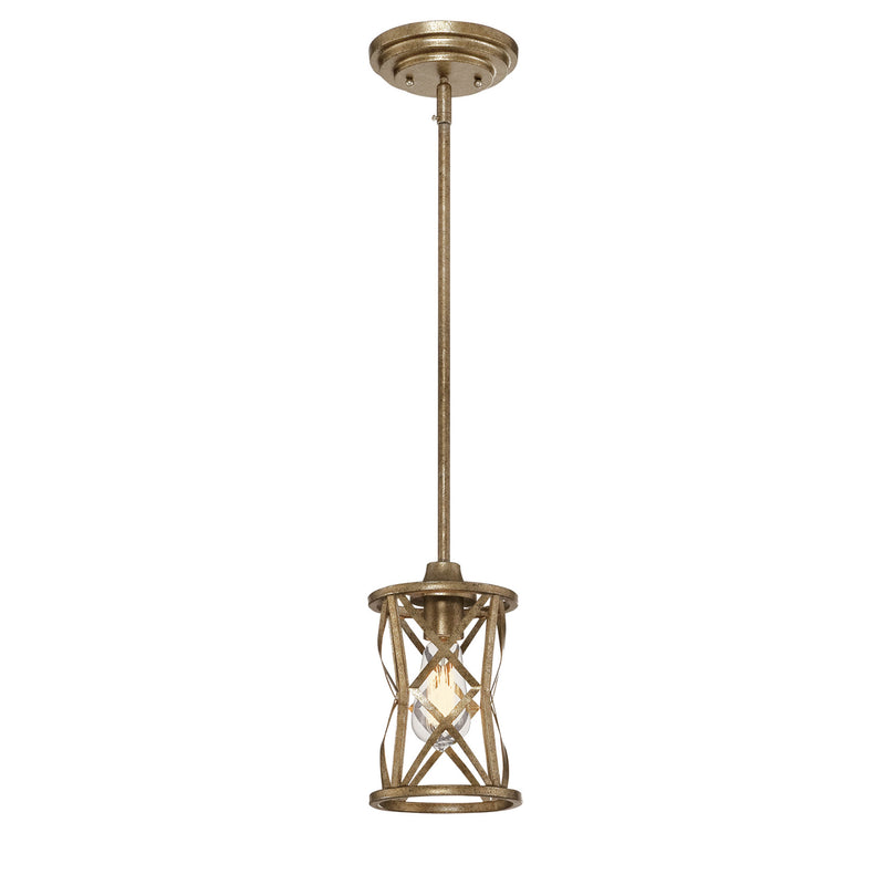 Millennium 2171-VG One Light Mini Pendant, Vintage Gold Finish - LightingWellCo