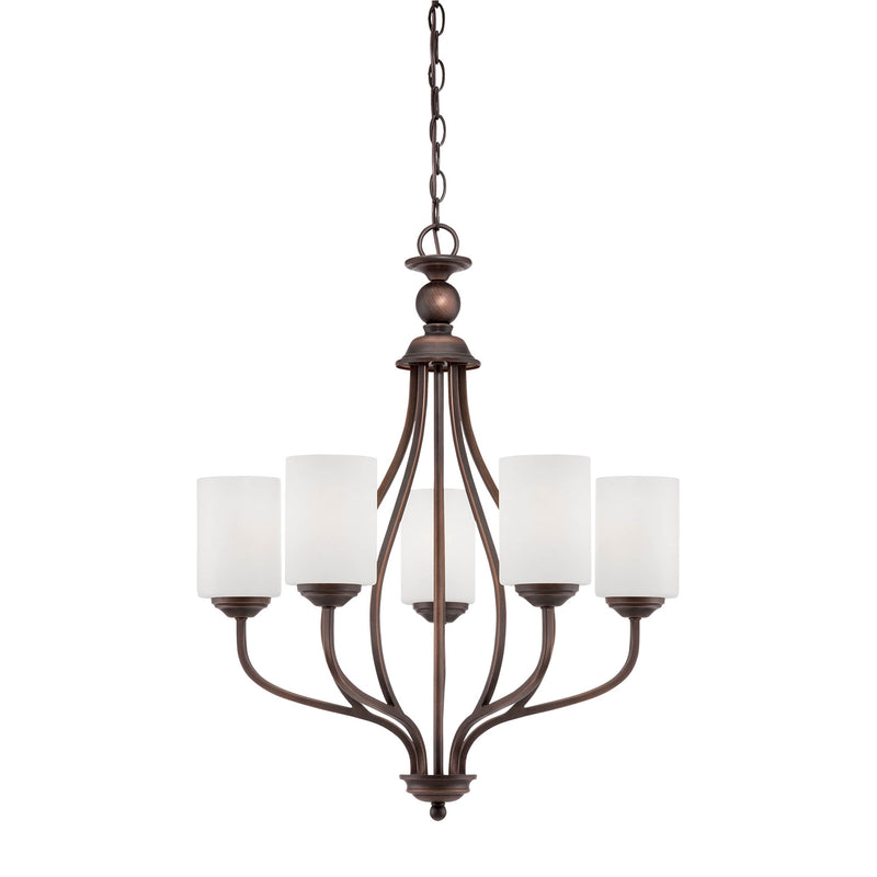 Millennium 3055-RBZ Five Light Chandelier, Rubbed Bronze Finish - LightingWellCo