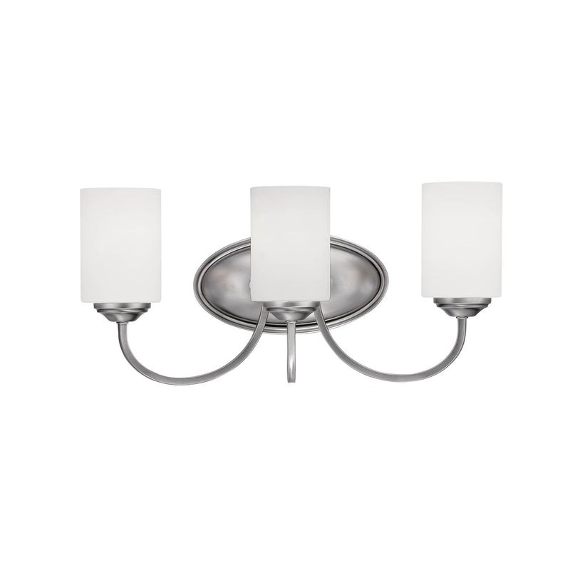 Millennium 3073-BPW Three Light Vanity, Brushed Pewter Finish - LightingWellCo