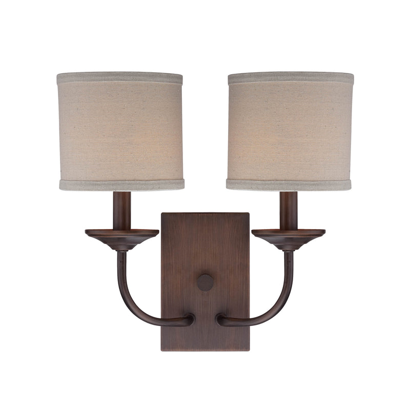 Millennium 3112-RBZ Two Light Wall Sconce, Rubbed Bronze Finish - LightingWellCo
