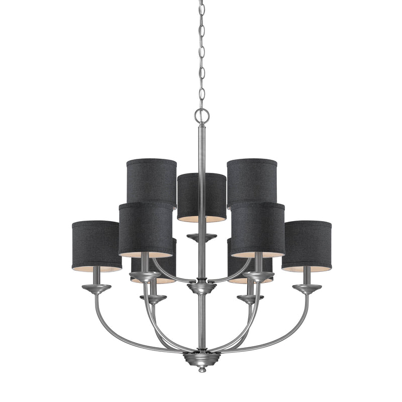 Millennium 3119-BPW Nine Light Chandelier, Brushed Pewter Finish - LightingWellCo