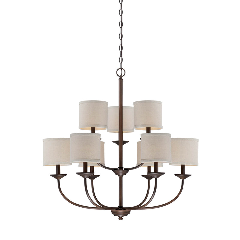 Millennium 3119-RBZ Nine Light Chandelier, Rubbed Bronze Finish - LightingWellCo