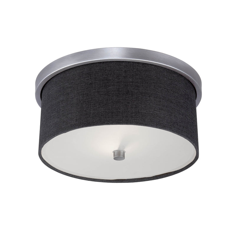 Millennium 3122-BPW Two Light Flushmount, Brushed Pewter Finish - LightingWellCo