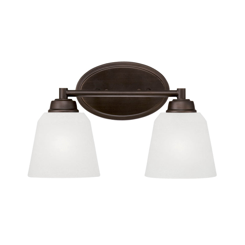 Millennium 3222-RBZ Two Light Vanity, Rubbed Bronze Finish - LightingWellCo