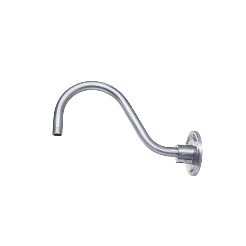 Millennium RGN15-AL Goose Neck, Aluminum Finish - LightingWellCo