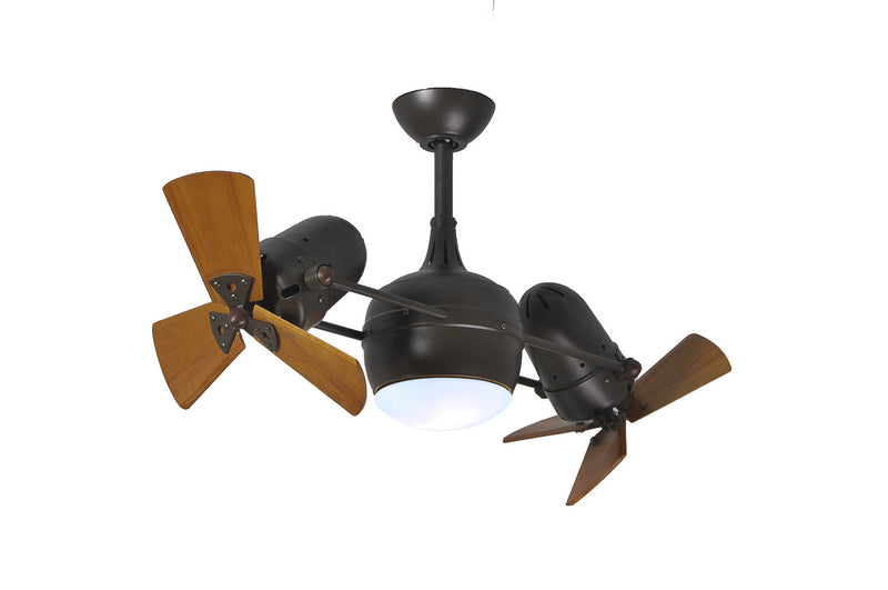Matthews Fan Company Dagny DGLK-TB-WD 38``Ceiling Fan, Textured Bronze Finish - LightingWellCo