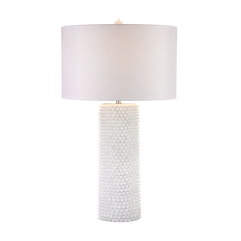 ELK Home D2767 One Light Table Lamp, White Finish - At LightingWellCo
