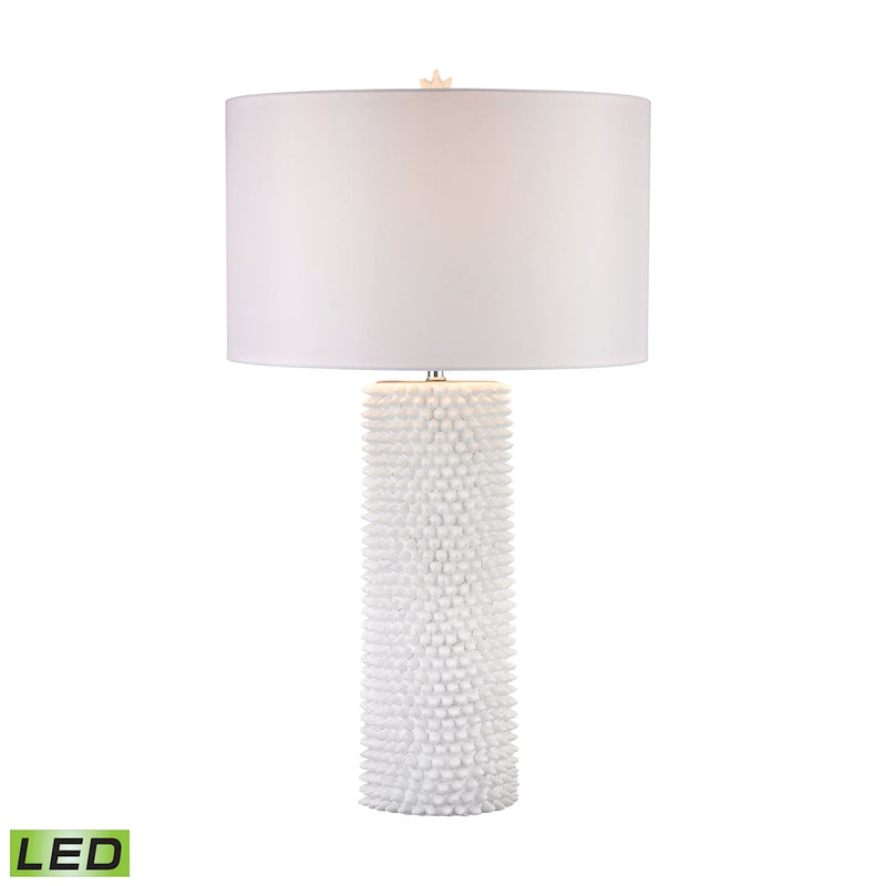 ELK Home D2767-LED LED Table Lamp, White Finish - At LightingWellCo