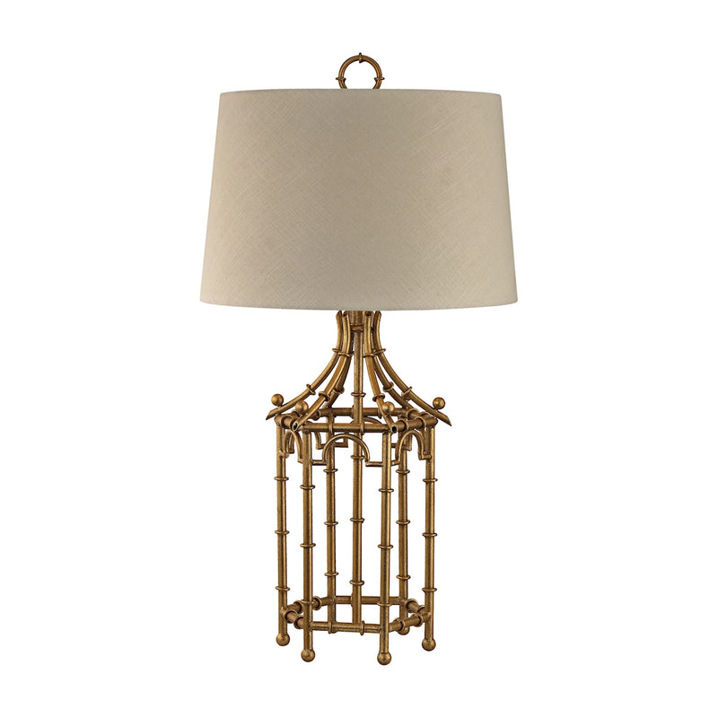 ELK Home D2864 One Light Table Lamp, Gold Leaf Finish - At LightingWellCo