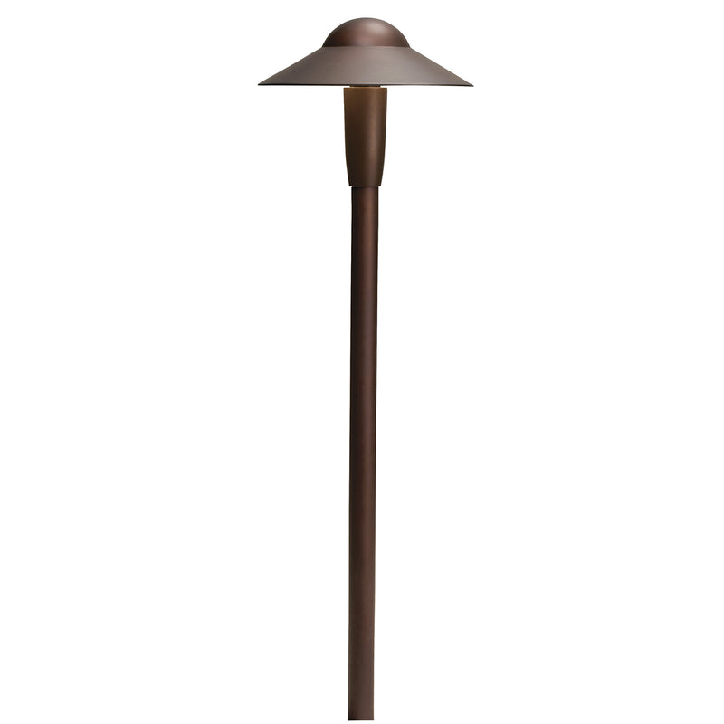 Kichler 15870AZT30R LED Path Light, Textured Architectural Bronze Finish - LightingWellCo