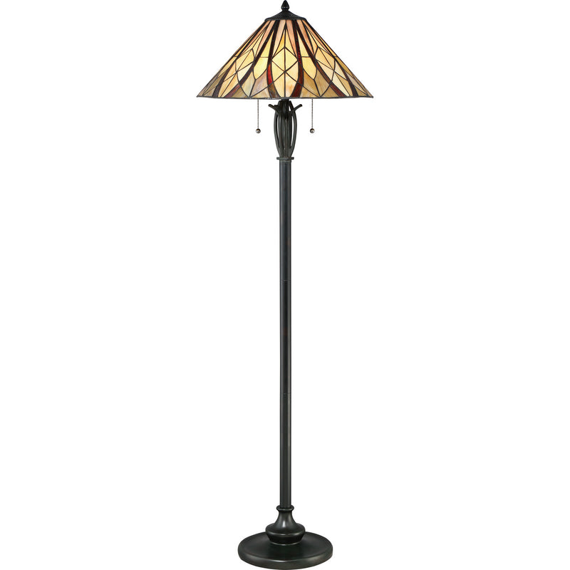 Quoizel TFVY9359VA Two Light Floor Lamp, Valiant Bronze Finish - LightingWellCo