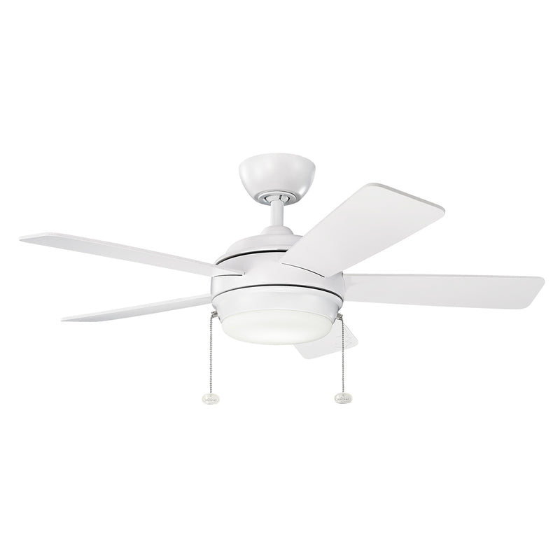 Kichler 330171MWH 42``Ceiling Fan, Matte White Finish - LightingWellCo