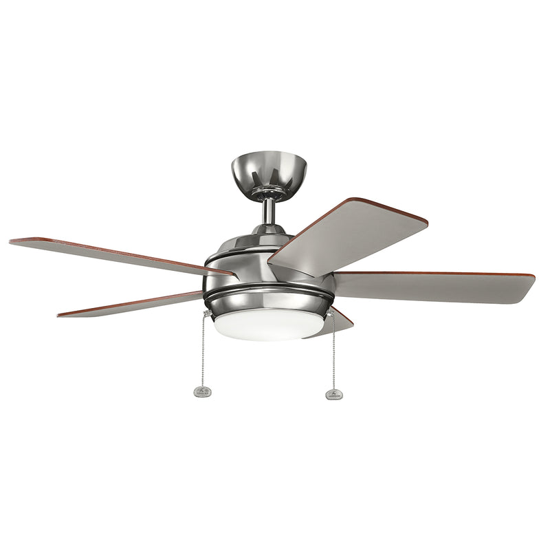 Kichler 330171PN 42``Ceiling Fan, Polished Nickel Finish - LightingWellCo