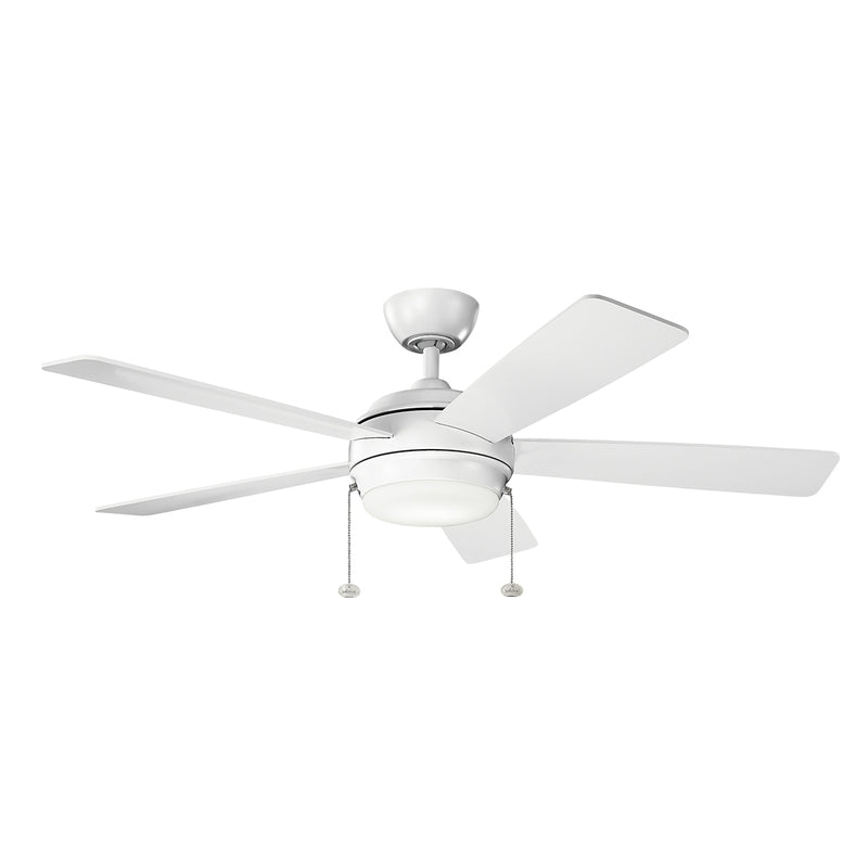 Kichler 330174MWH 52``Ceiling Fan, Matte White Finish - LightingWellCo