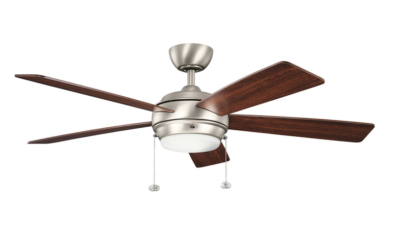 Kichler 330174NI 52``Ceiling Fan, Brushed Nickel Finish - LightingWellCo