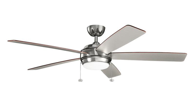 Kichler 330180PN 60``Ceiling Fan, Polished Nickel Finish - LightingWellCo