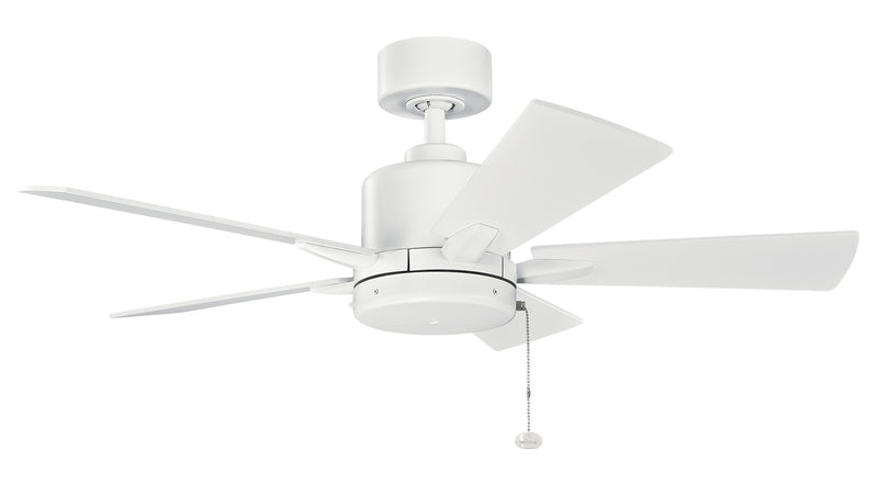 Kichler 330241MWH 42``Ceiling Fan, Matte White Finish - LightingWellCo