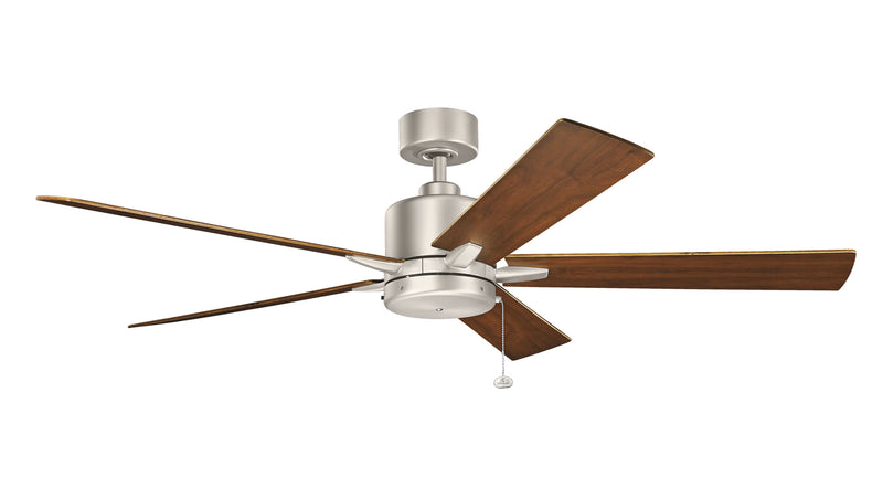 Kichler 330243NI 60``Ceiling Fan, Brushed Nickel Finish - LightingWellCo