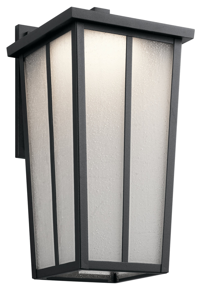 Kichler 49624BKTLED LED Outdoor Wall Mount, Textured Black Finish - LightingWellCo