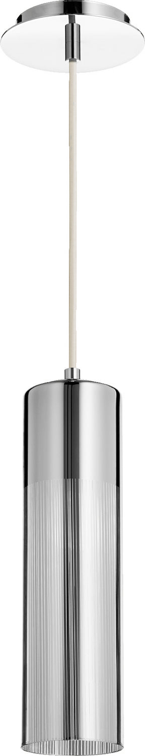 Quorum 837-1414 One Light Pendant, Chrome w/ Mirror Glass Finish - LightingWellCo