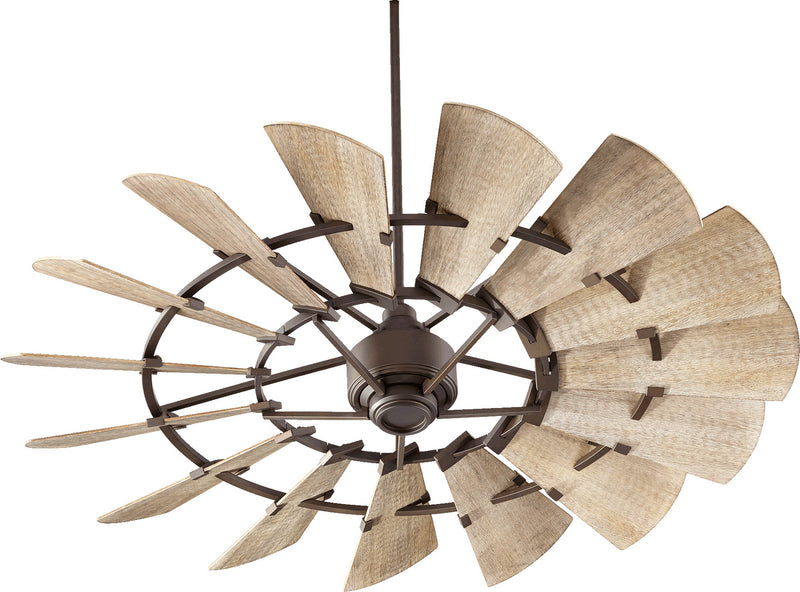 Quorum 96015-86 60``Ceiling Fan, Oiled Bronze Finish - LightingWellCo
