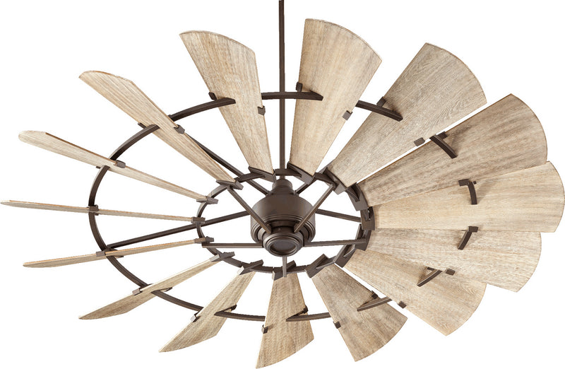 Quorum 97215-86 72``Ceiling Fan, Oiled Bronze Finish - LightingWellCo