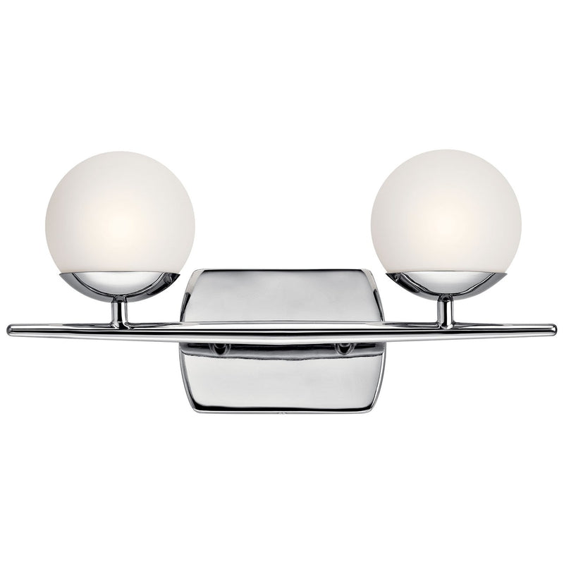 Kichler 45581CH Two Light Bath, Chrome Finish - LightingWellCo