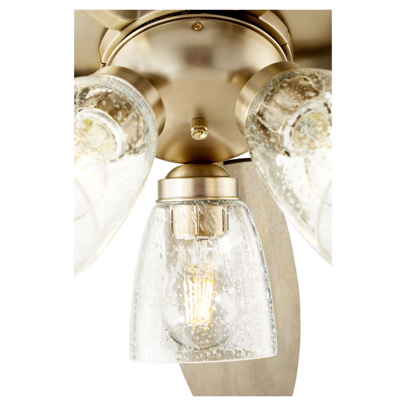 Quorum 7052-380 52``Ceiling Fan, Aged Brass Finish - LightingWellCo