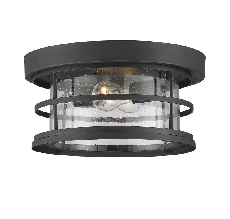 Savoy House 5-369-13-BK Two Light Flush Mount, Black Finish LightingWellCo