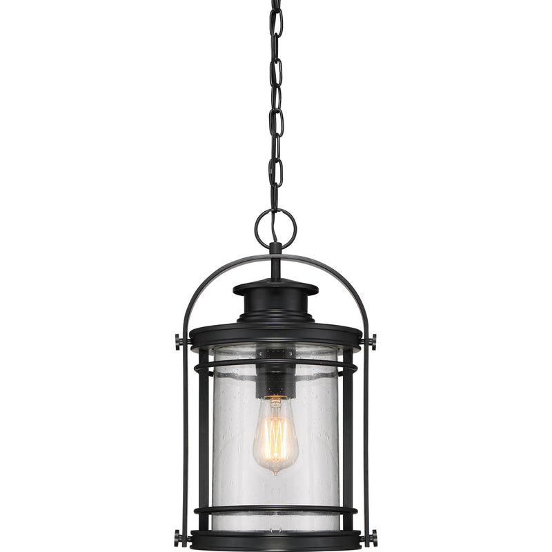 Quoizel BKR1910K One Light Outdoor Hanging Lantern, Mystic Black Finish - LightingWellCo