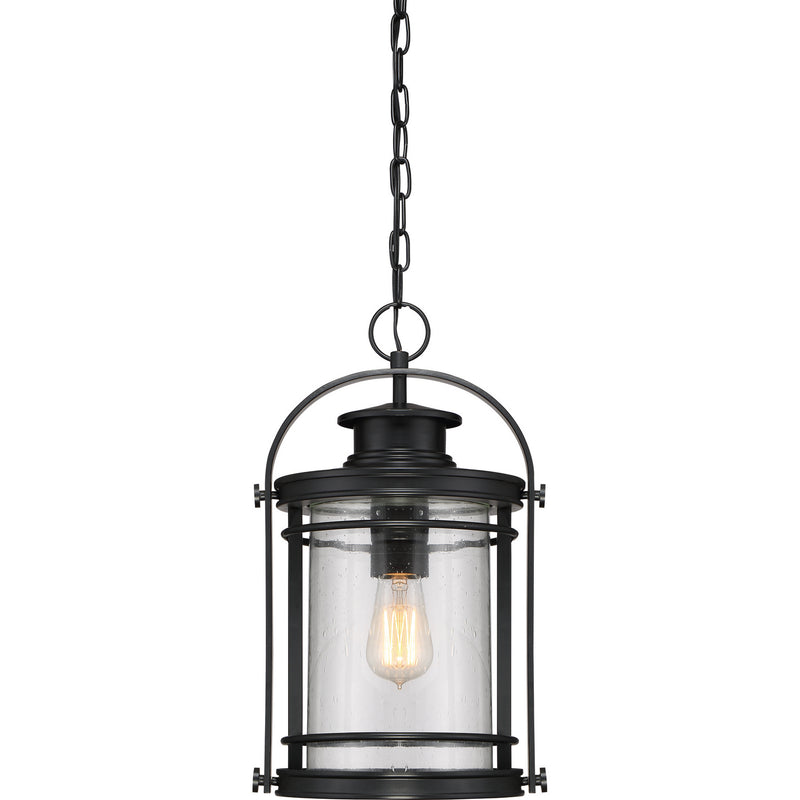 Quoizel BKR1910K One Light Outdoor Hanging Lantern, Mystic Black Finish - LightingWellCo