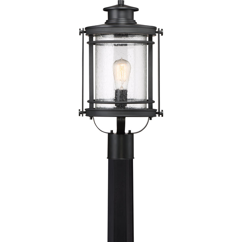 Quoizel BKR9010K One Light Outdoor Post Mount, Mystic Black Finish - LightingWellCo
