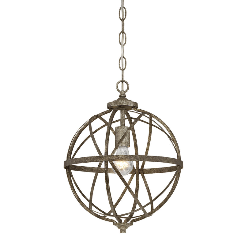 Millennium 2281-AS One Light Pendant, Antique Silver Finish - LightingWellCo