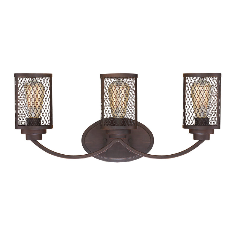 Millennium 3273-RBZ Three Light Vanity, Rubbed Bronze Finish - LightingWellCo