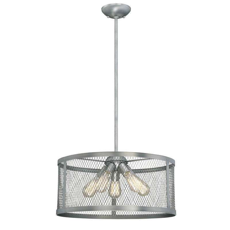 Millennium 3275-BPW Five Light Pendant, Brushed Pewter Finish - LightingWellCo