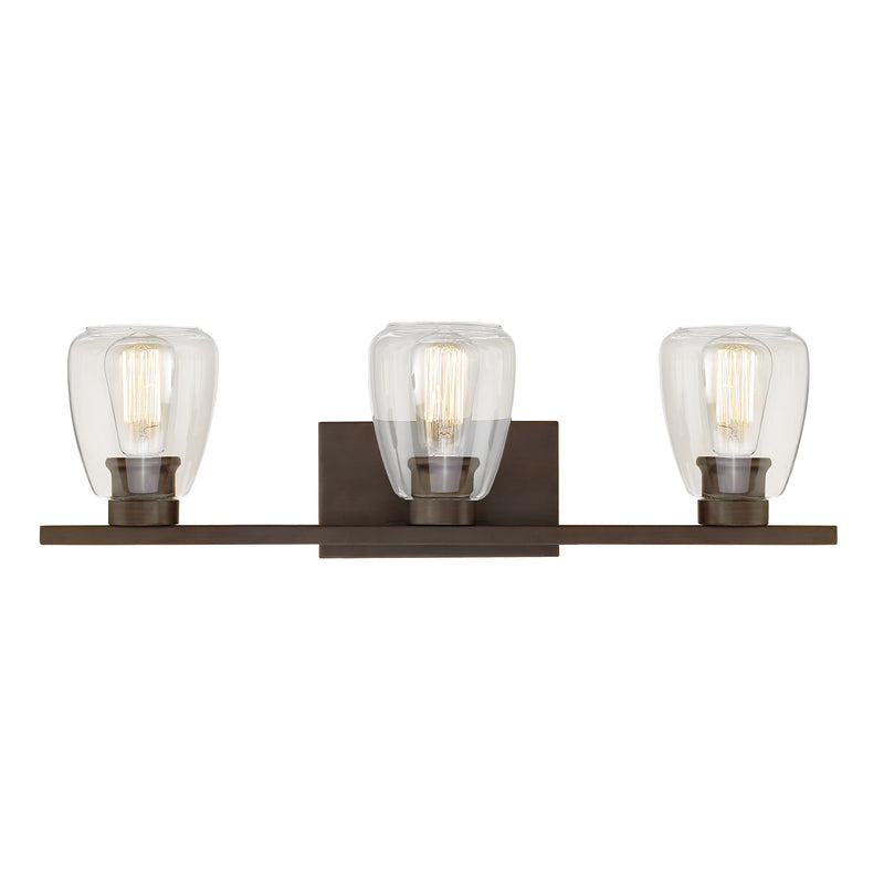 Millennium 363-RBZ Three Light Vanity, Rubbed Bronze Finish - LightingWellCo