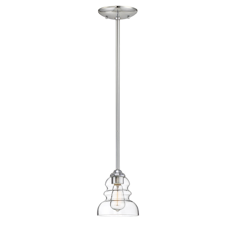 Millennium 7341-CH One Light Pendant, Chrome Finish - LightingWellCo