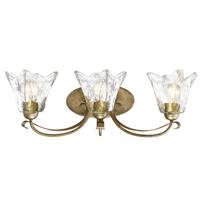 Millennium 7453-VG Three Light Vanity, Vintage Gold Finish - LightingWellCo