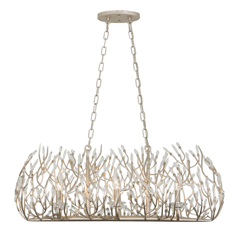 Varaluz 271N06GD Six Light Linear Pendant, Gold Dust Finish - LightingWellCo