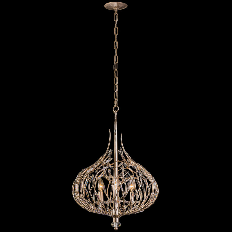 Varaluz 271P03GD Three Light Pendant, Gold Dust Finish - LightingWellCo