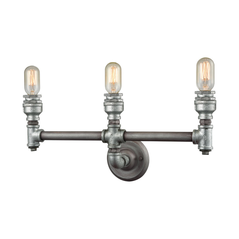 ELK Home 10684/3 Three Light Vanity, Weathered Zinc Finish-LightingWellCo