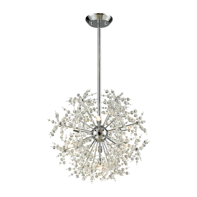 ELK Home 11893/7 Seven Light Chandelier, Polished Chrome Finish-LightingWellCo